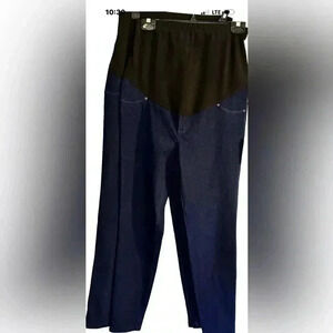 NWT Maternity Time & Tru 2 Pair  Dark Wash Jeggings Sz Small 4-6 NEW